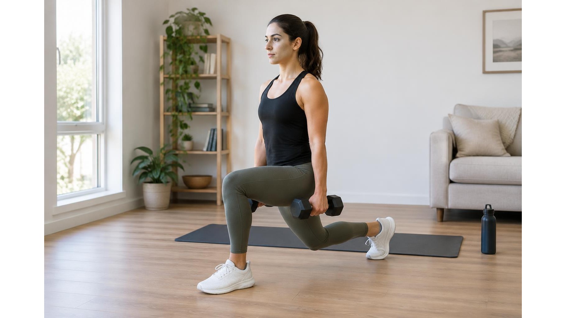 A 30-minute dumbbell workout for stronger glutes and better hip stability at home