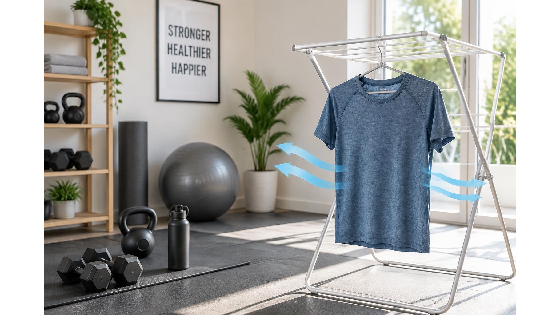 How to choose workout clothes that dry quickly between home training sessions