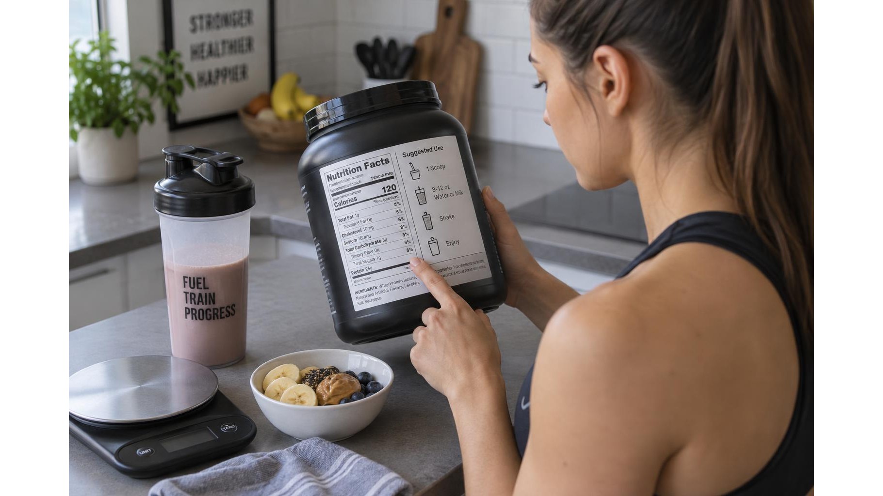 Protein powder serving sizes explained: how to read the label and match your needs