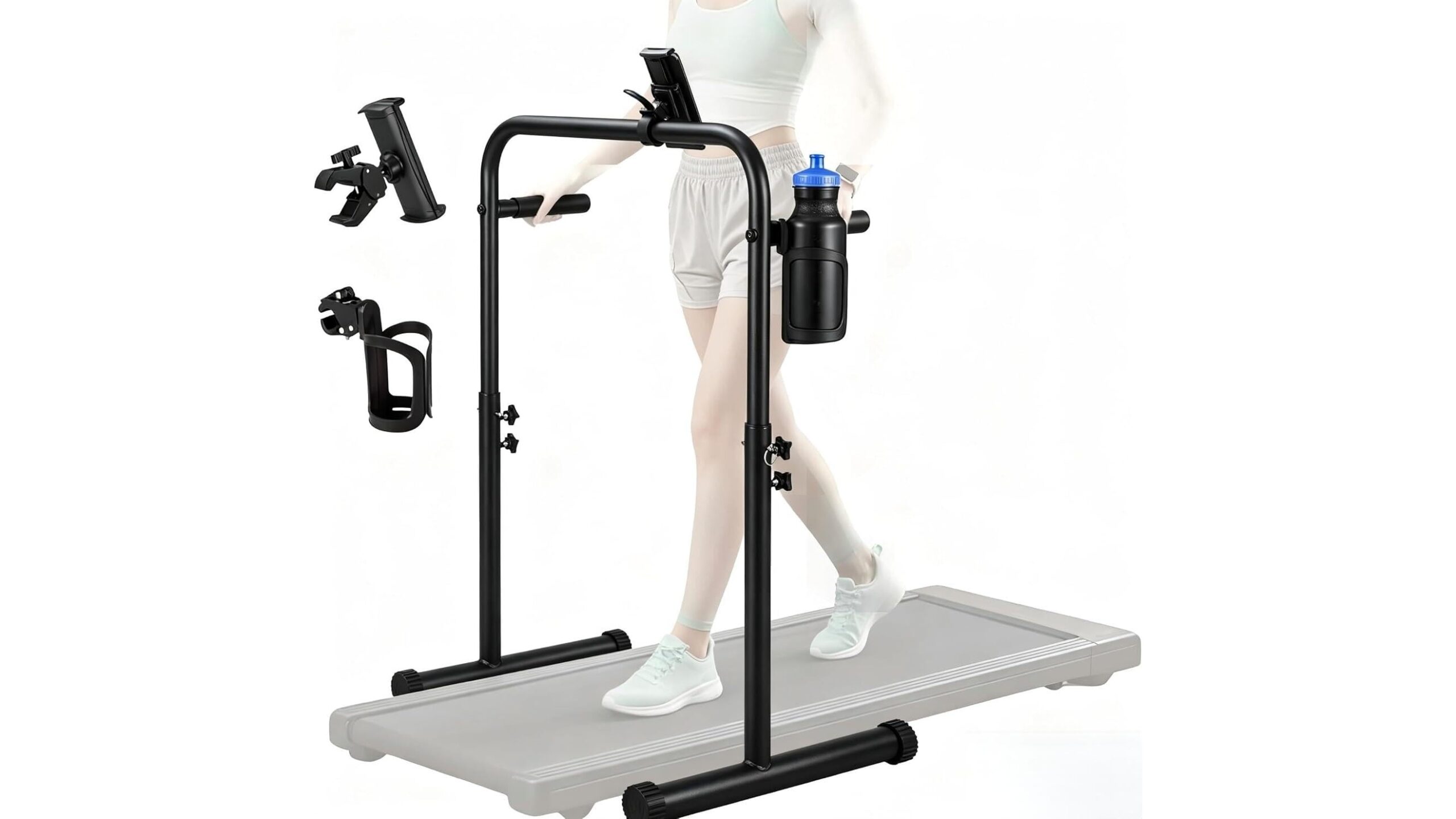 This walking pad handrail accessory could make home workouts feel more supported