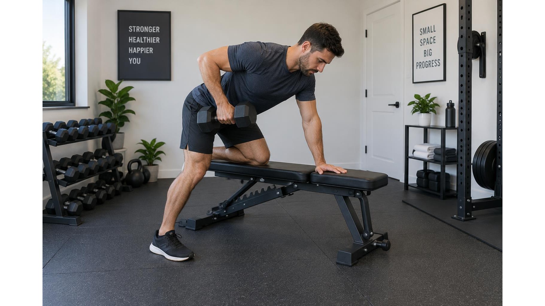 How to choose a compact adjustable weight bench for unilateral training at home