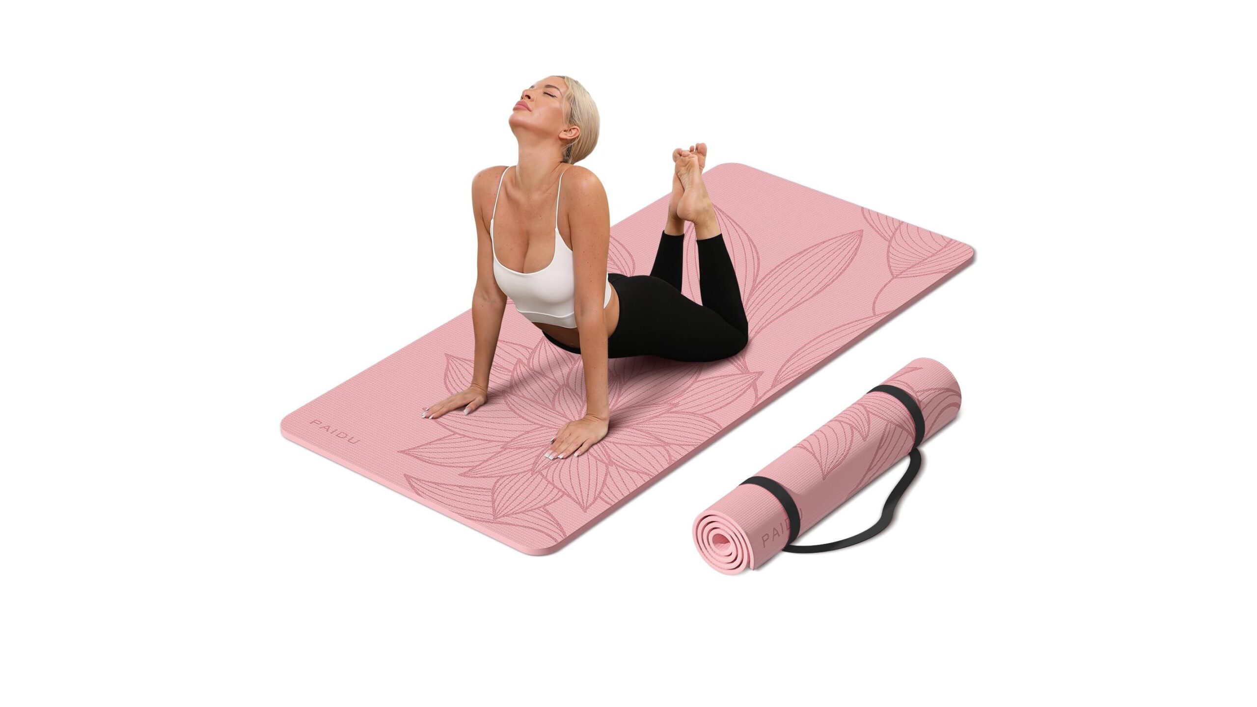 PAIDU extra-wide yoga mat on Amazon: more room for floor-based training