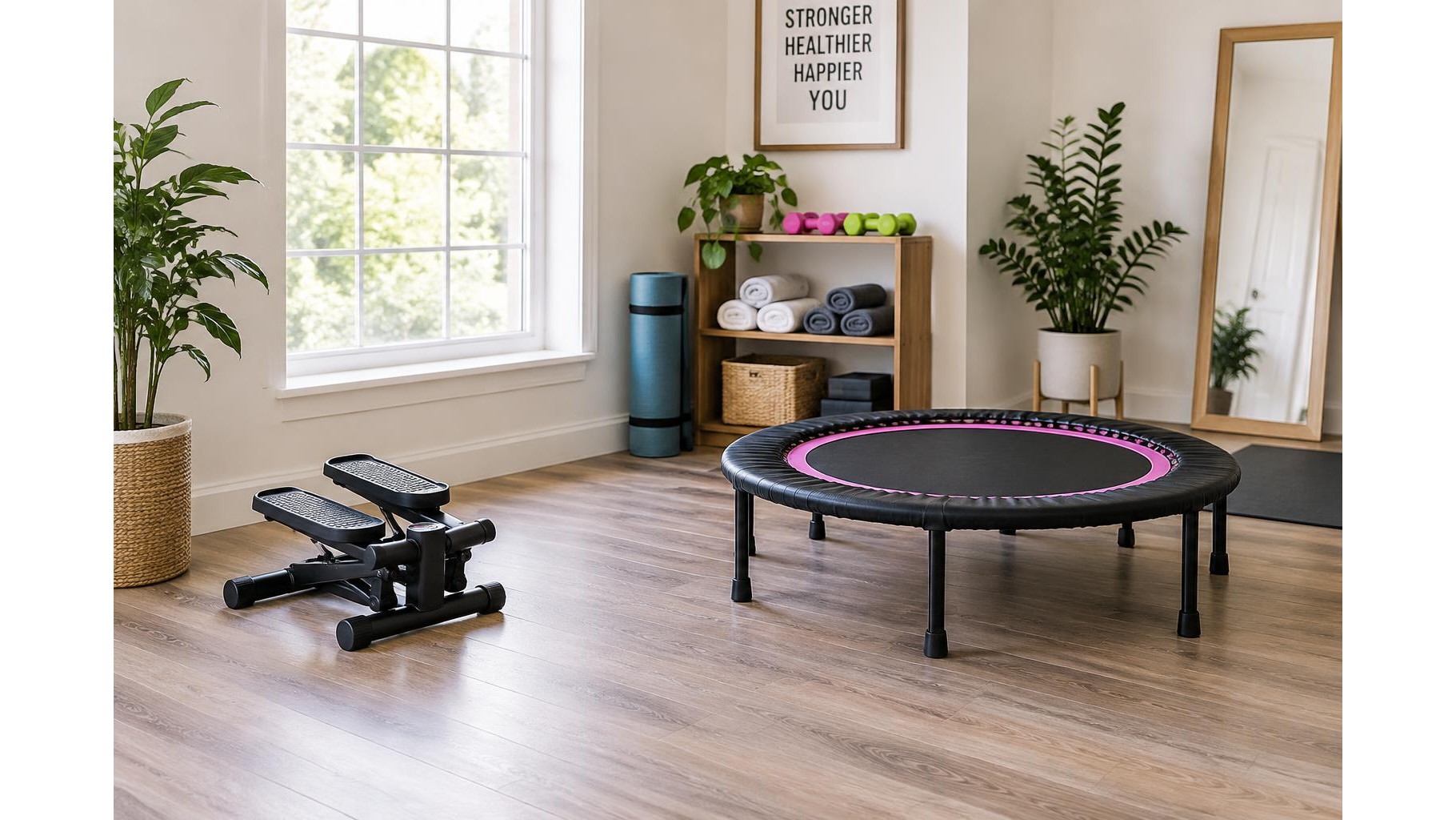 Compact stepper vs mini trampoline: which home cardio option fits your routine?