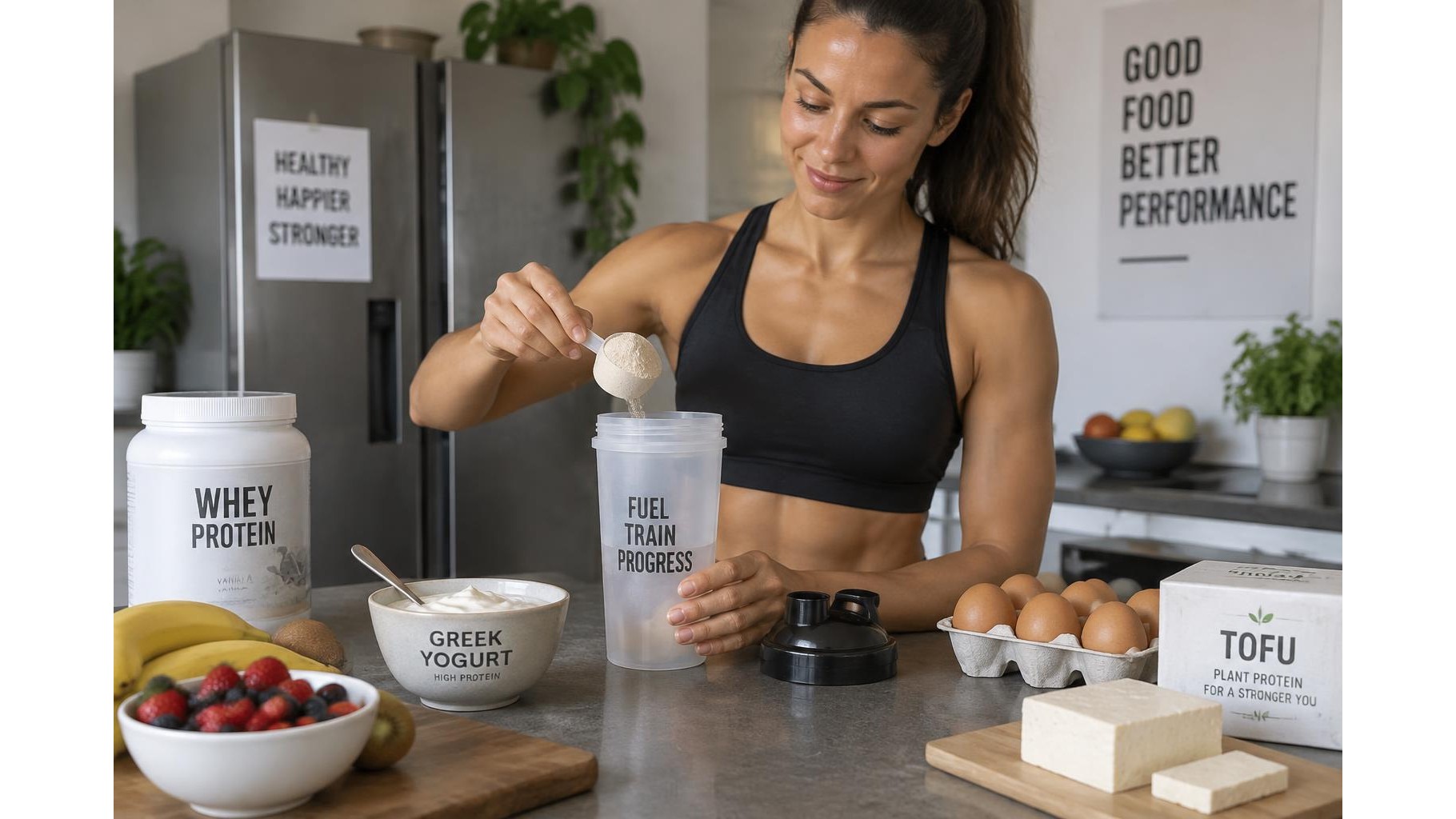 Protein powder and whole-food protein at home: how to choose what fits your day