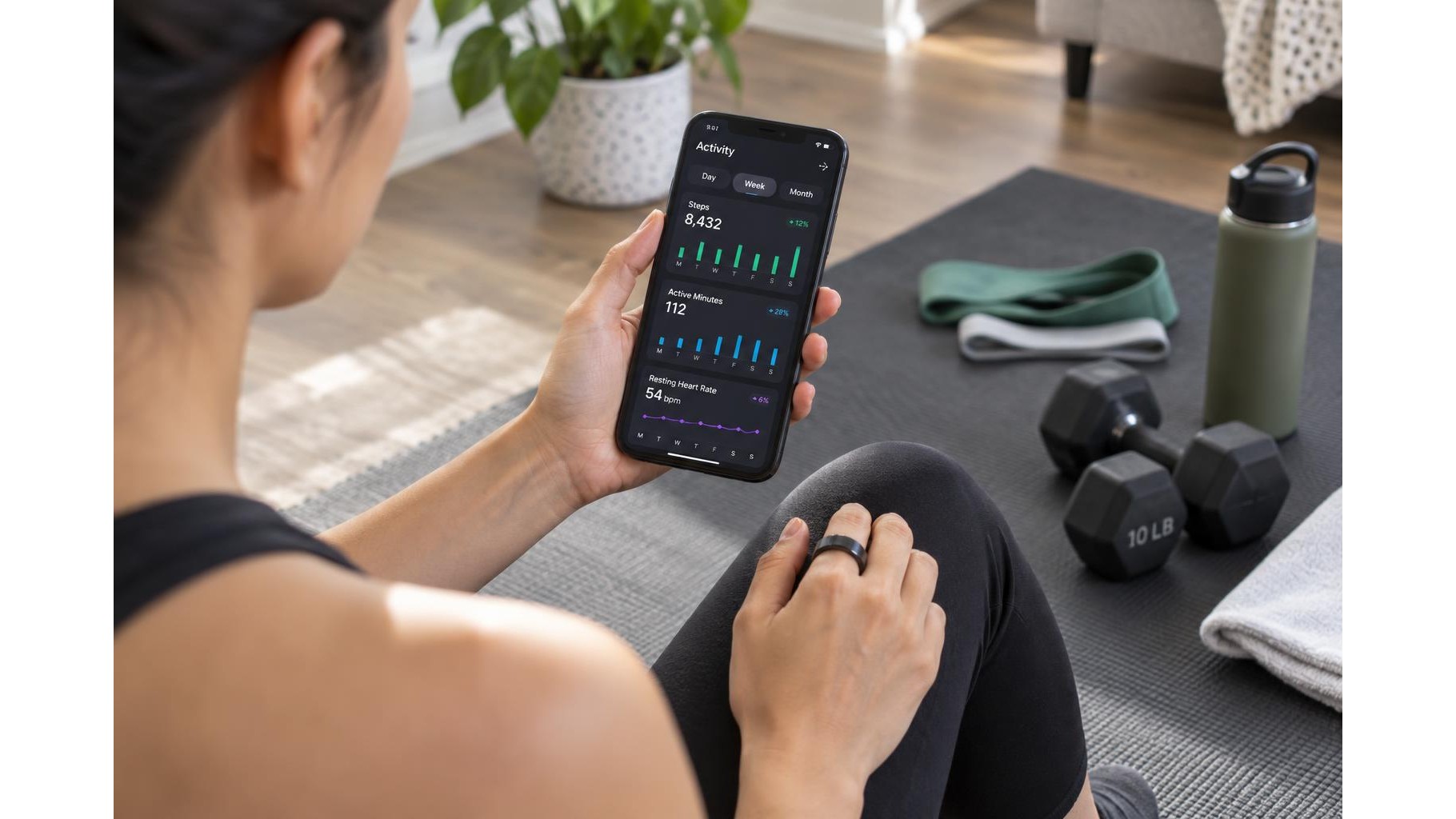How to use a smart ring’s activity data to understand your home workout habits