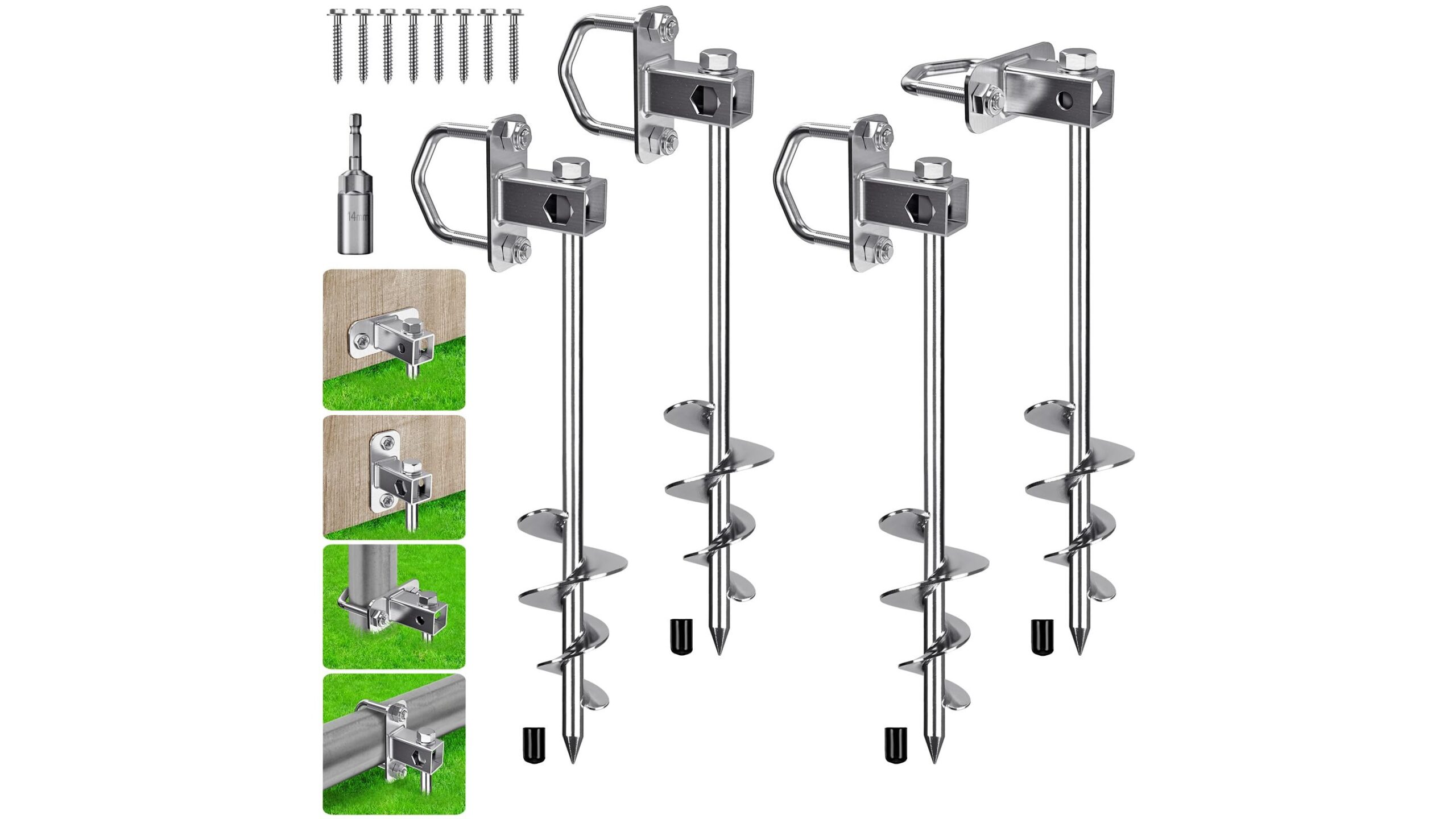 BeneLabel ground anchor, ultra-strong stake for outdoor home training setups on Amazon