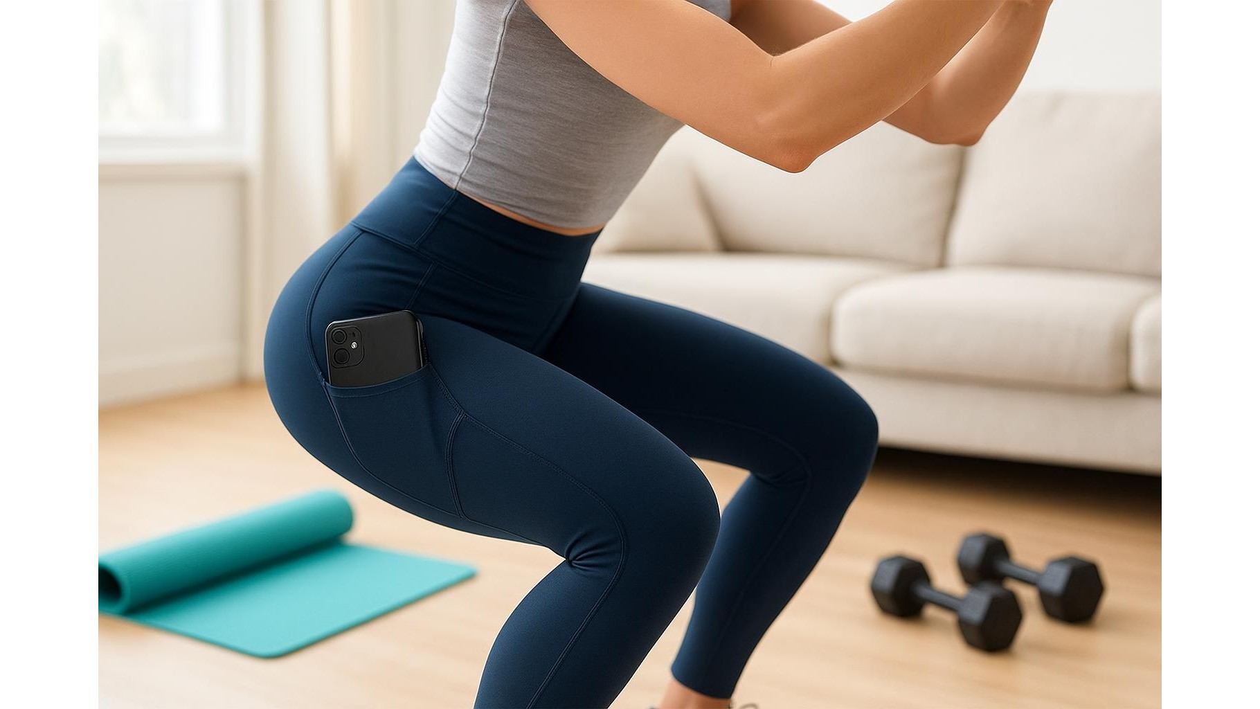 Pockets that work: how to choose leggings and shorts that hold phones and keys in home workouts