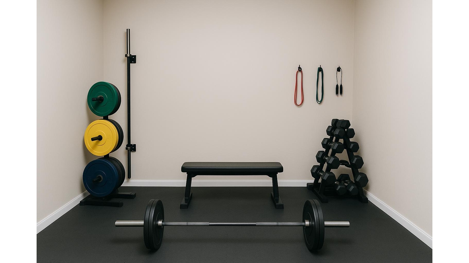 Space-saving corner rack ideas for home gyms with awkward room shapes