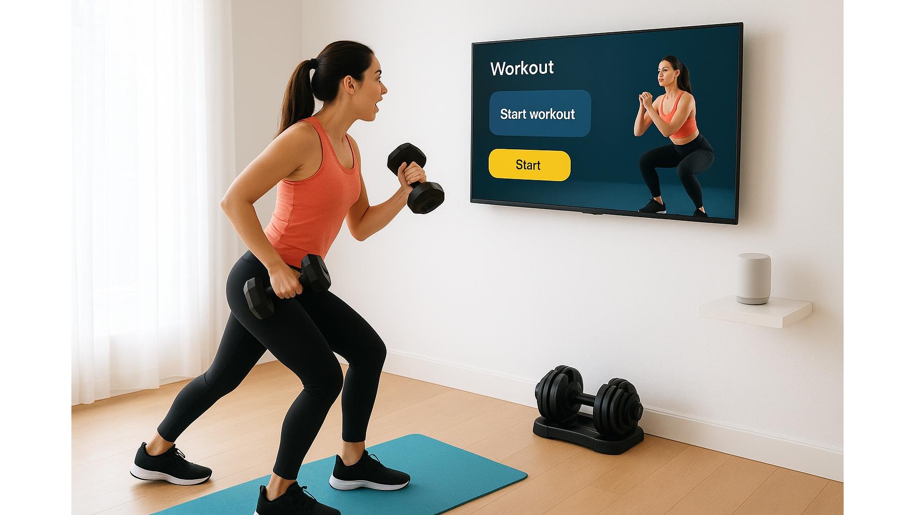 Gesture and voice-controlled workout apps: how to train hands-free in your home gym