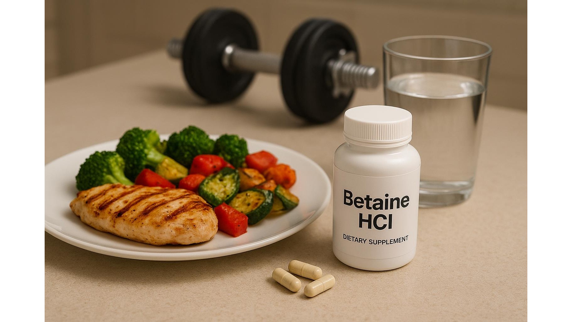 Betaine HCl for high-protein home diets: digestion support, dosing and safety