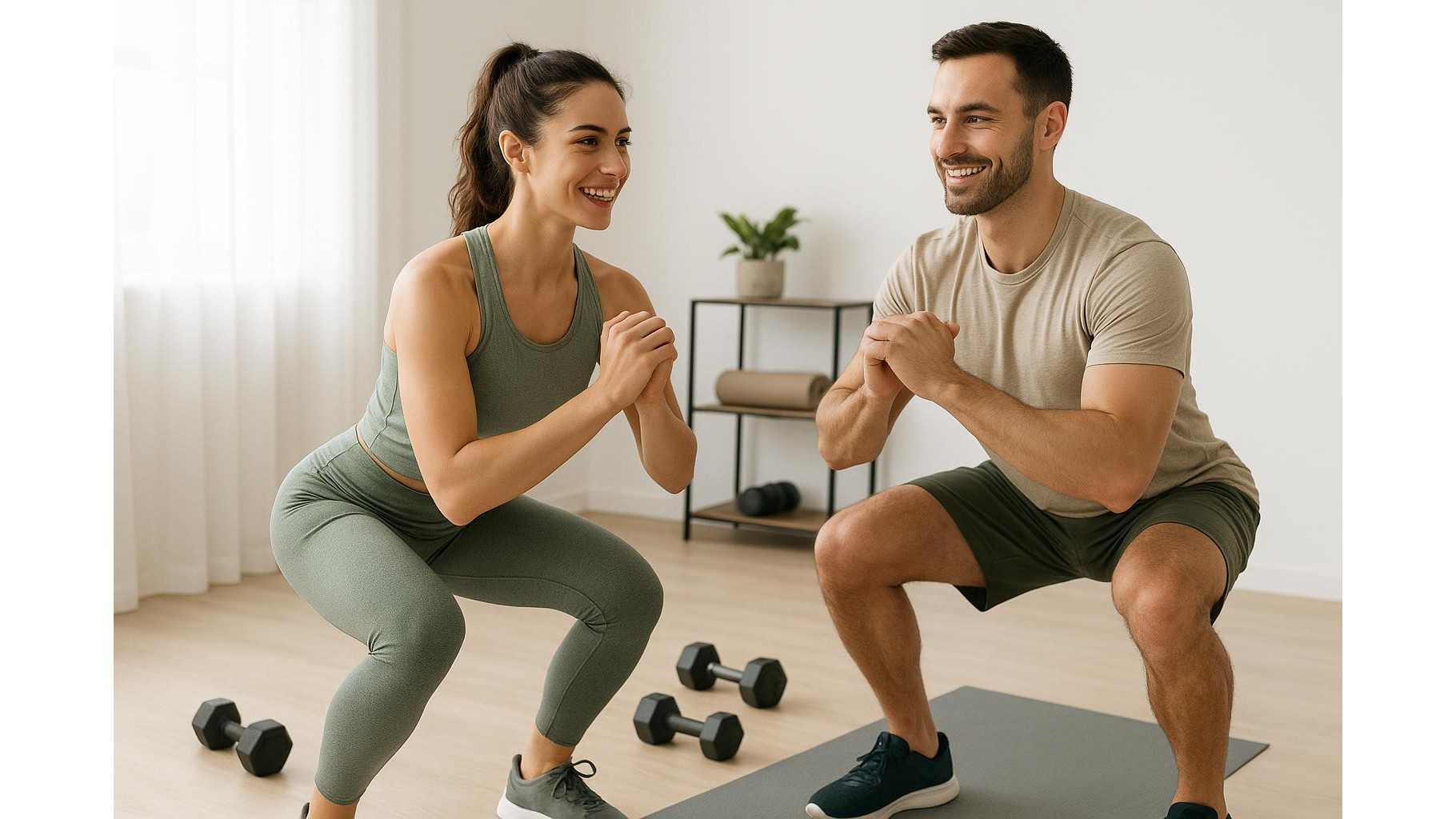 Couples’ home workout outfits: how to coordinate looks without sacrificing performance