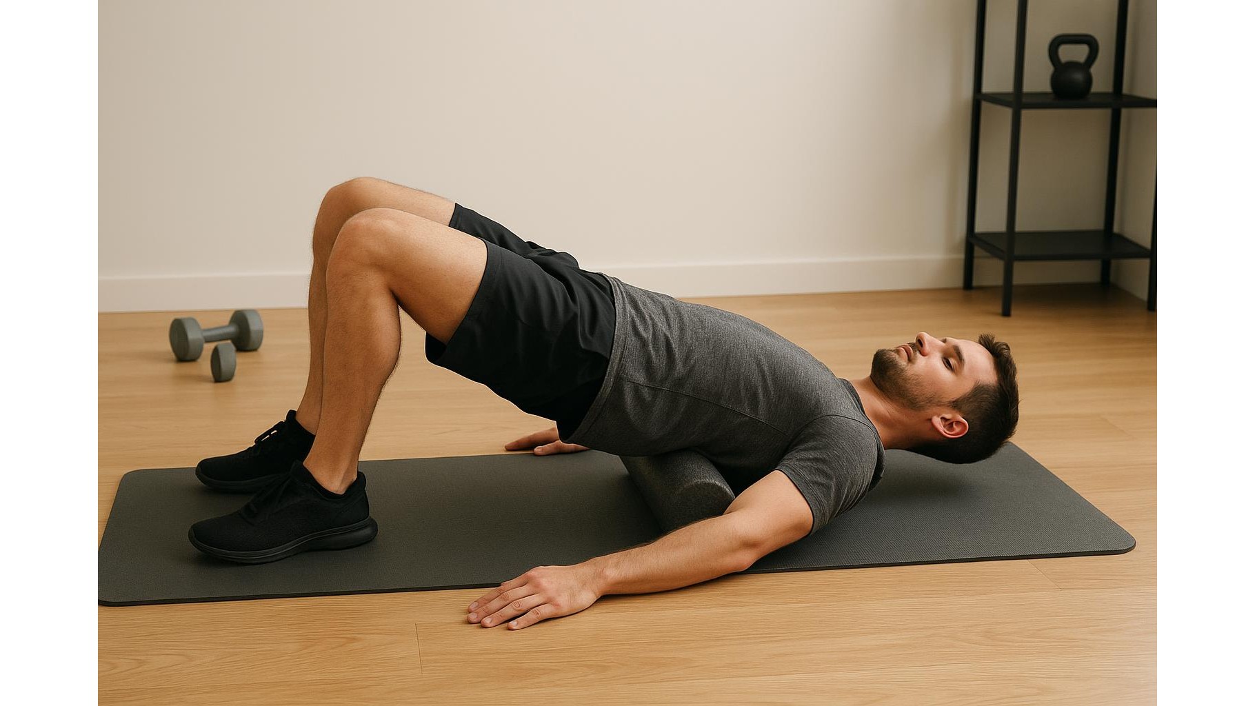 Foam roller strength flow: 40-minute full body home workout using your roller as a training tool