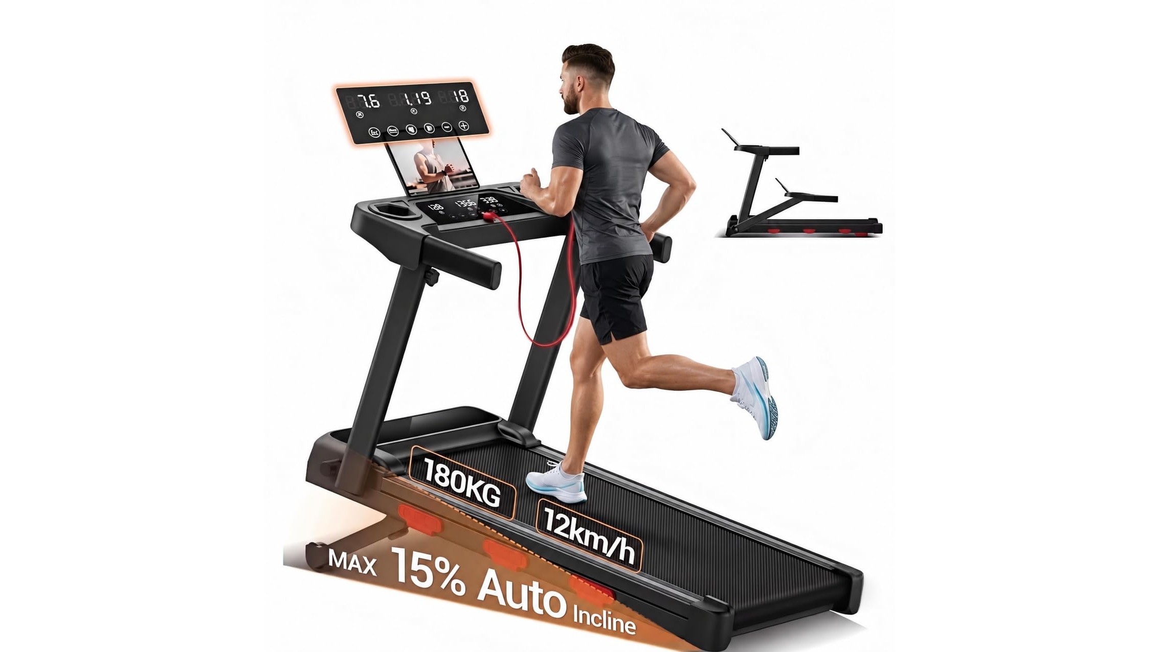 Treadmills for home with auto incline, in promo su Amazon: camminata e corsa indoor con poco ingombro