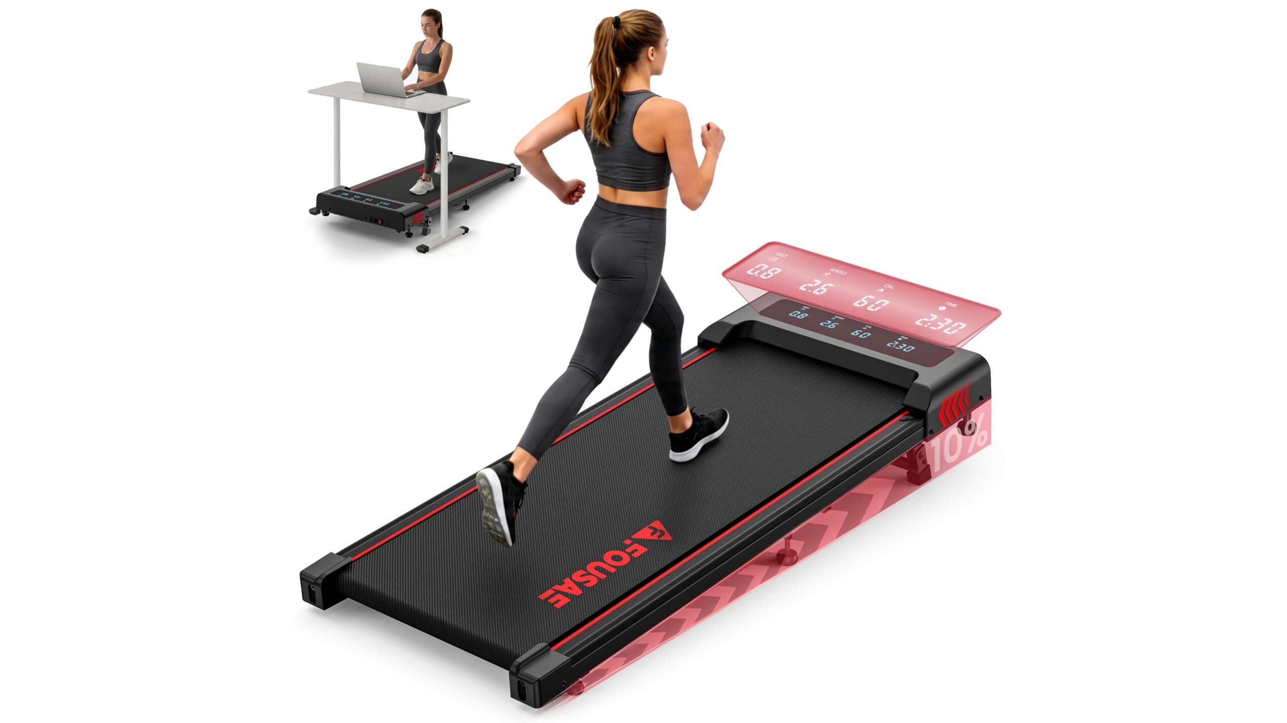 Walking pad con inclinazione e display full screen, il tapis roulant smart per casa e ufficio